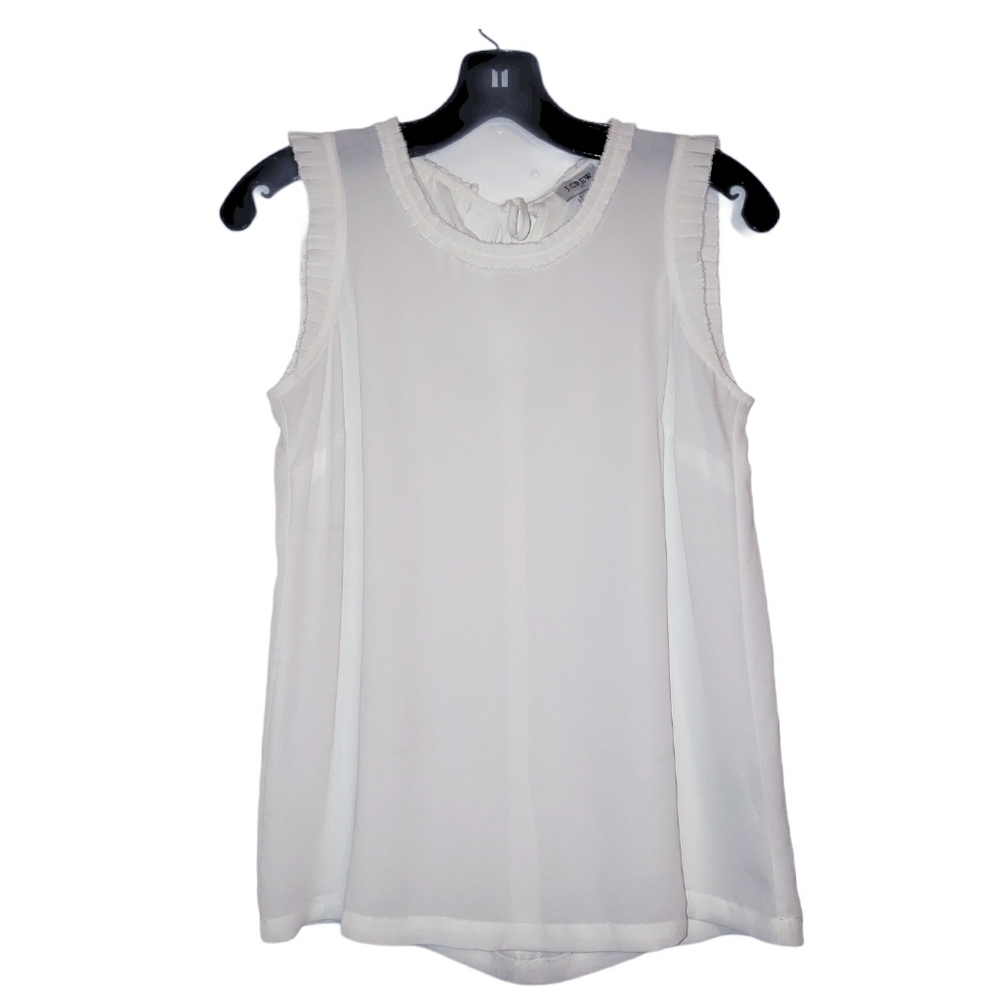 J.Crew Semi Sheer Sleeveless Blouse